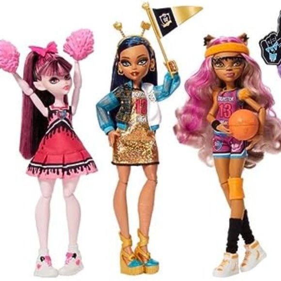 NEW Monster High Gen3 Ghoul Spirit Sporty 6 Pack Doll Set, Deluxe Fashio… - Picture 3 of 12